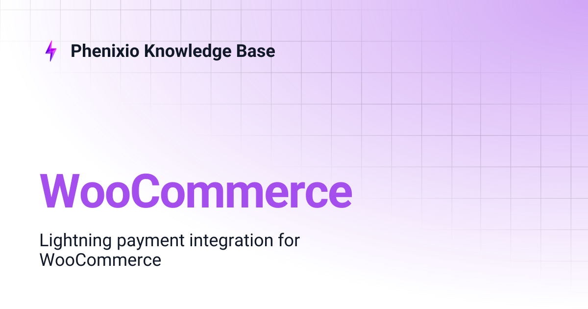 WooCommerce | Phenixio Knowledge Base